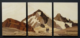 Marqueterie Dent Blanche et Cervin